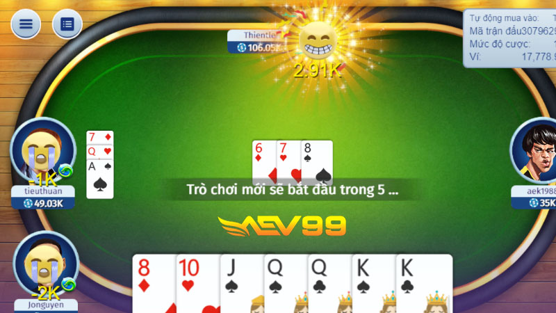 Xì tố là trò chơi đông đảo cược thủ tại 68 Game bài